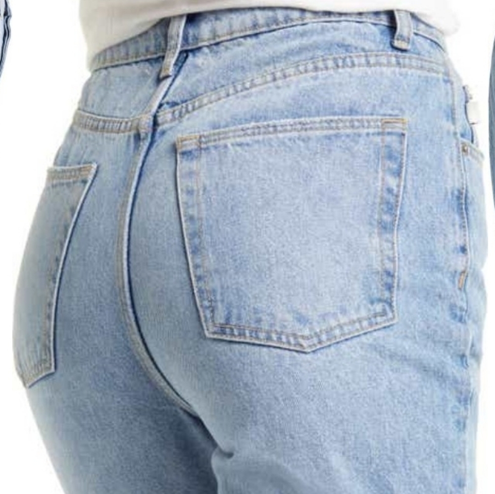 NWT Lovers + Friends Reece High Waist Straight Leg Jeans Rigid Slim Women's 26 - Picture 2 of 10